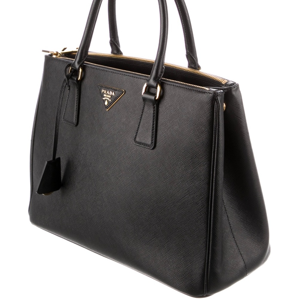 Prada Saffiano Lux Large Double Galleria Tote